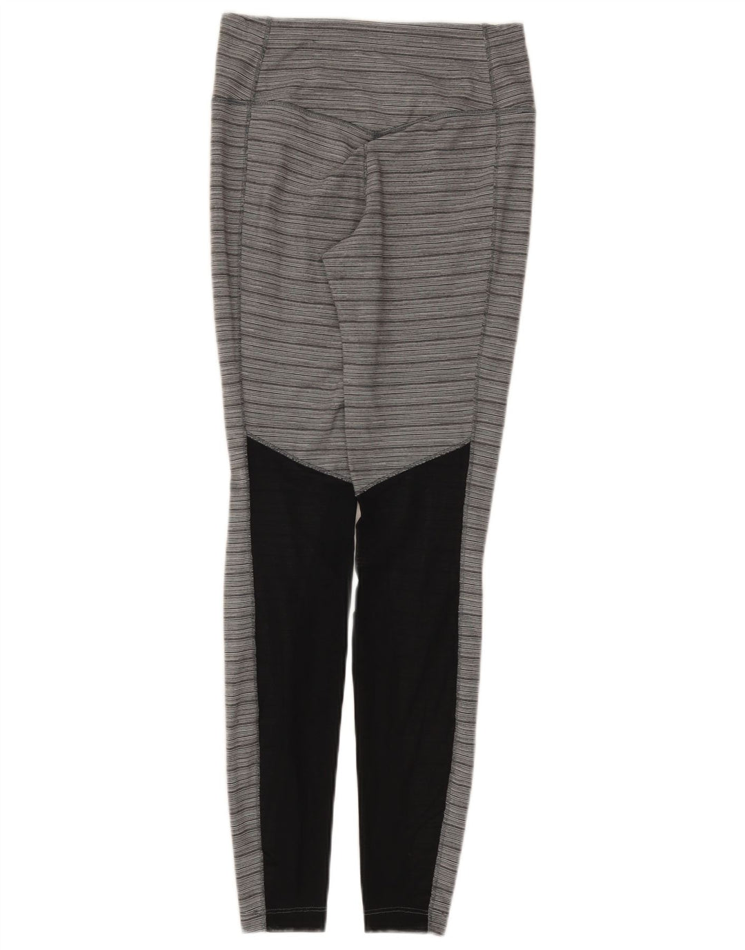 Nike Damen Dri Fit Leggings UK 8 Small Graues Colourblock-Nylon