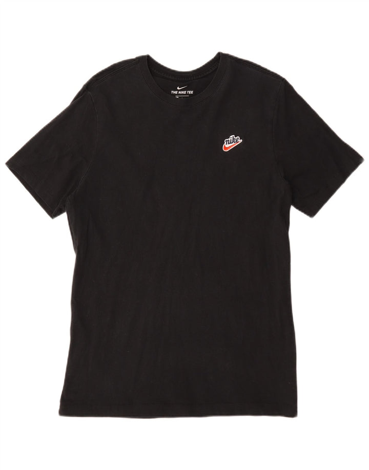 Nike Herren T-Shirt Top Medium Schwarz Baumwolle