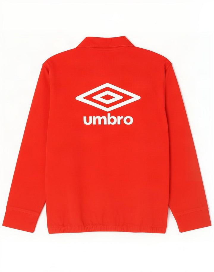 Umbro Herren Graphic Pullover Trainingsanzug Top Jacke Große rote Baumwolle