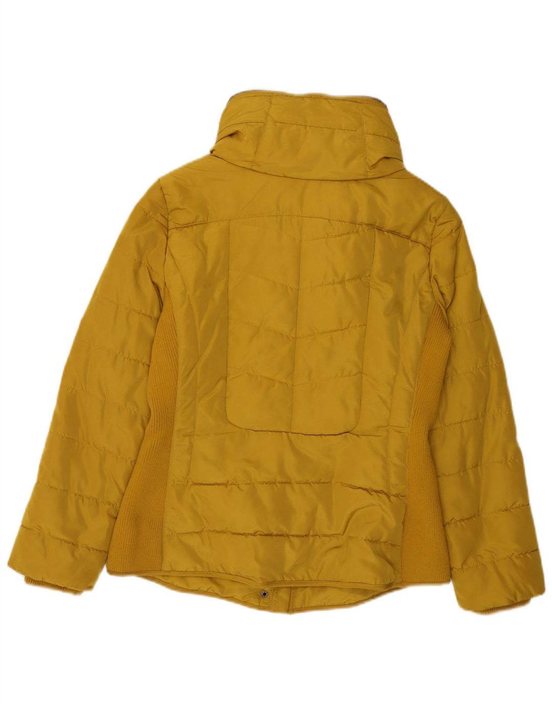 LAURA ASHLEY Wattierte Damenjacke UK 12 Mittelgelbes Polyester