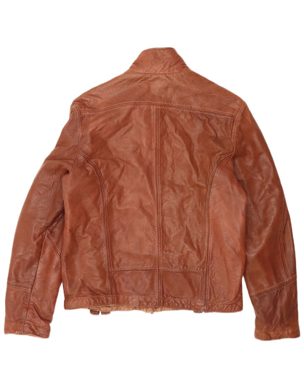 Vintage Herren Wende-Lederjacke UK 40 Large Braun