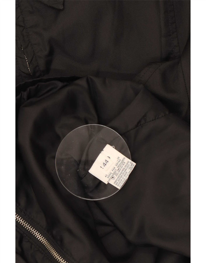 Benetton Damen Utility-Jacke IT 44 Mittelschwarzes Polyamid