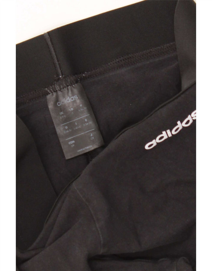 Adidas Damen Leggings UK 8/10 Small Schwarz