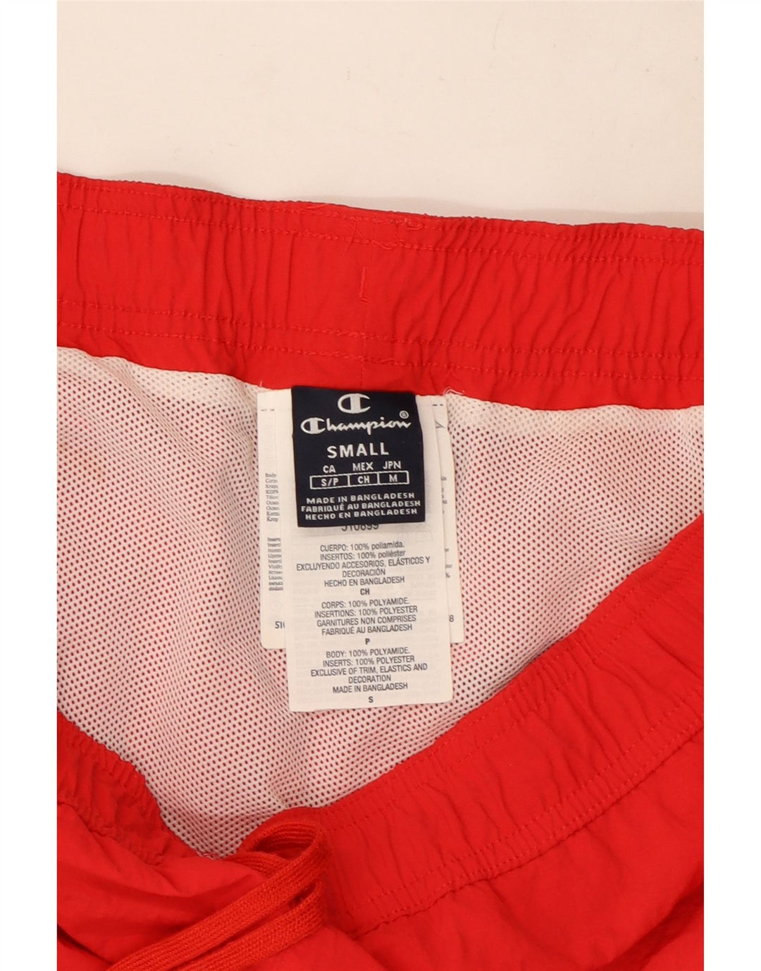 Champion Herren Badeshorts mit Grafik, Größe S, Rot, Polyester