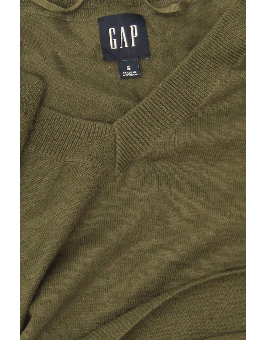 Gap Damen-Pullover, übergroß, V-Ausschnitt, Gr. 10, Größe S, Grün