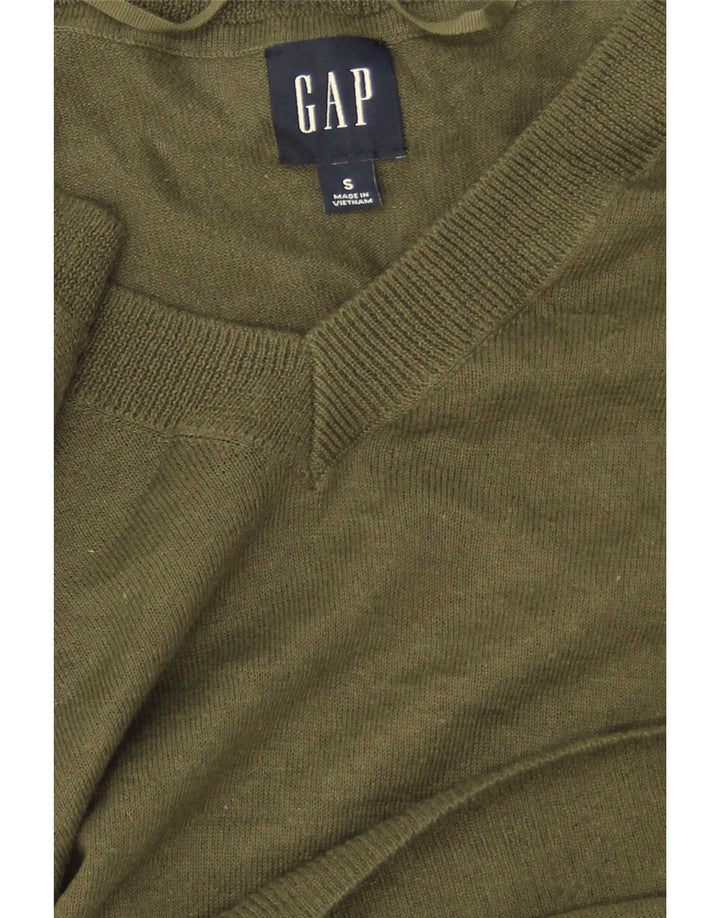 Gap Damen-Pullover, übergroß, V-Ausschnitt, Gr. 10, Größe S, Grün
