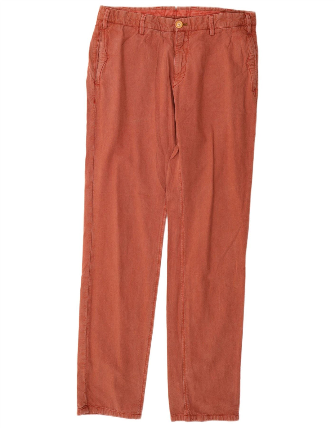 MASSIMO DUTTI Herren-Chinohose mit lässiger Passform, EU 42, Größe L, W32, L32, Rot