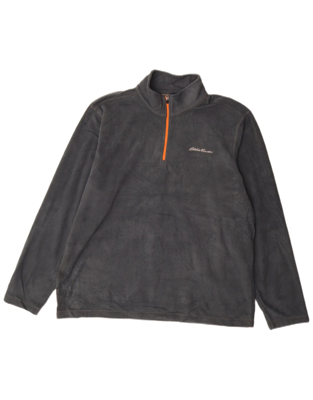 Eddie Bauer Herren-Fleecepullover mit Reißverschluss, XL, grau, Polyester