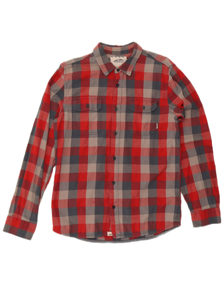 VANS Mens Flannel Shirt Medium Multicoloured Check Cotton