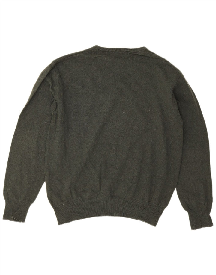 Kappa Herren-Pullover mit Rundhalsausschnitt, mittelgroße Khaki-Lammwolle