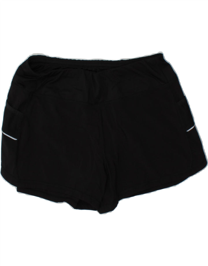 ATHLETA Womens Sport Shorts UK 14 Medium  Black Polyester Vintage Athleta and Second-Hand Athleta from Messina Hembry 