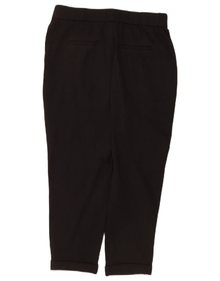 Benetton Damen Tapered Capri-Hose W30 L22 Schwarz