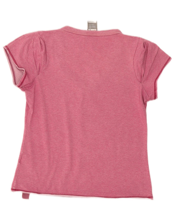 Nike Damen-T-Shirt mit Grafik, UK 14/16, groß, rosa, geblümt, Baumwolle
