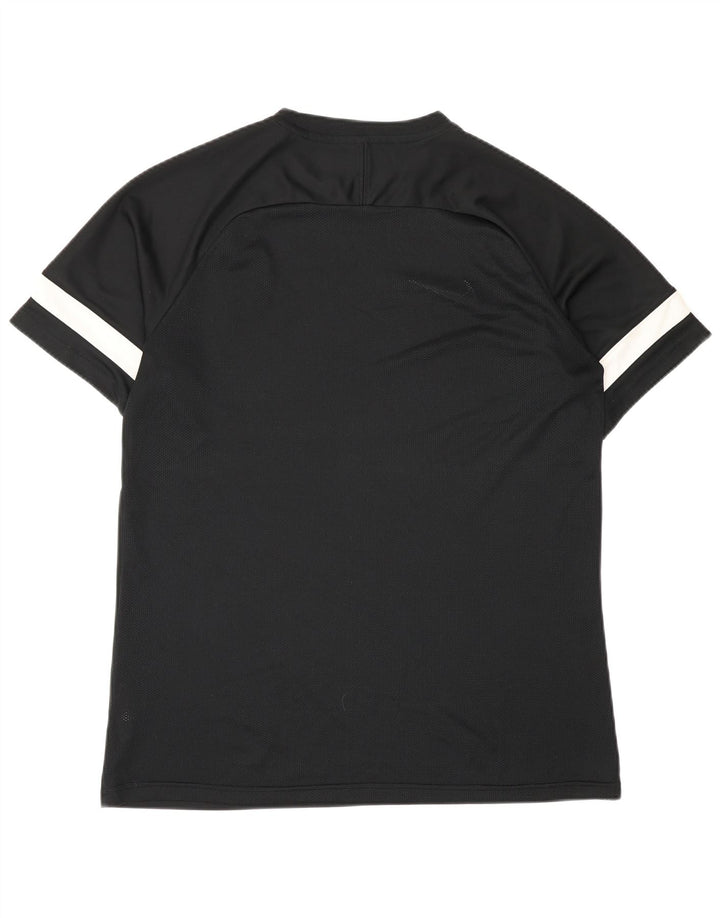 Nike Herren Dri Fit T-Shirt-Oberteil, großes, schwarzes Farbblock-Polyester