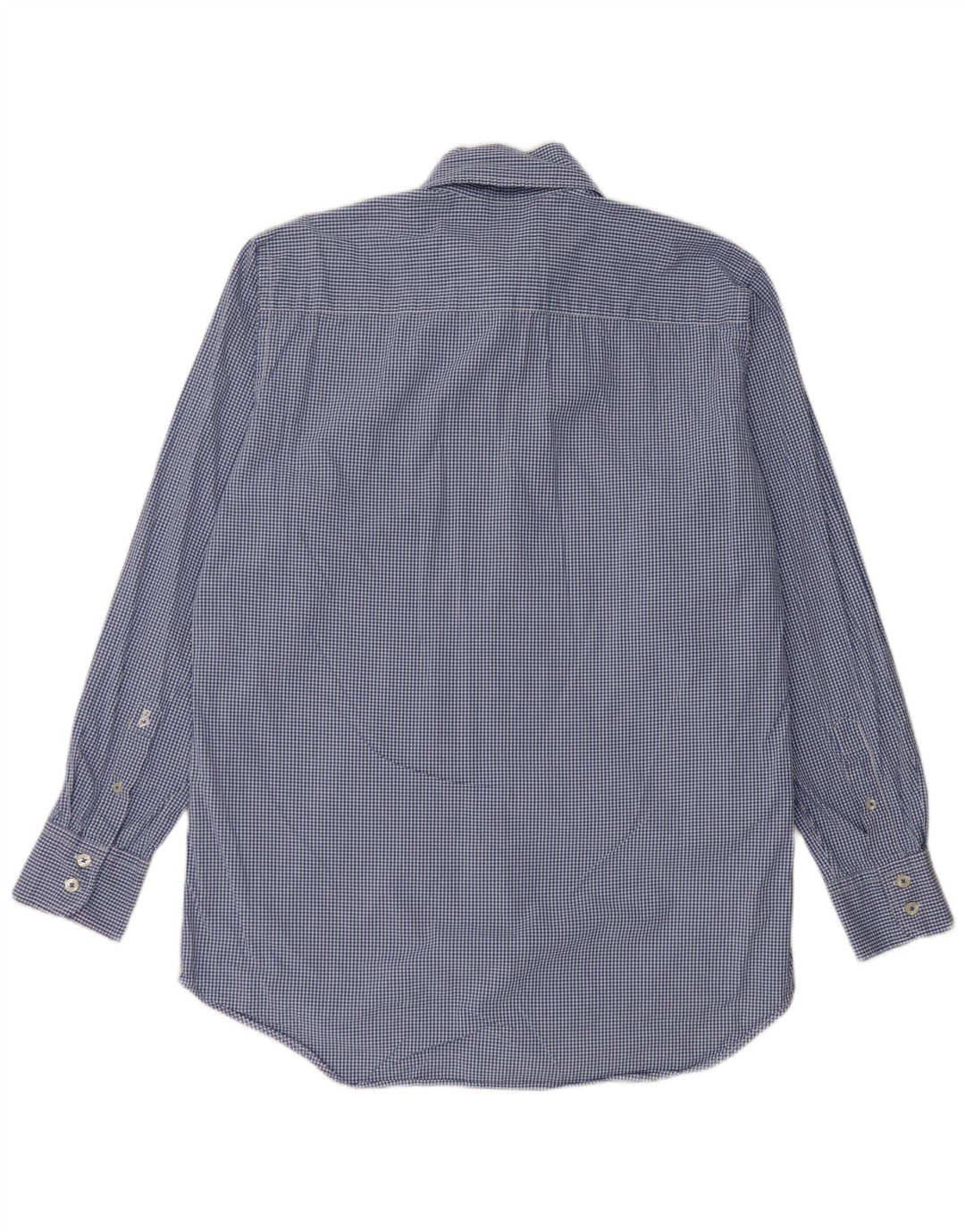 Boden Herrenhemd aus mittelblauer Gingham-Baumwolle