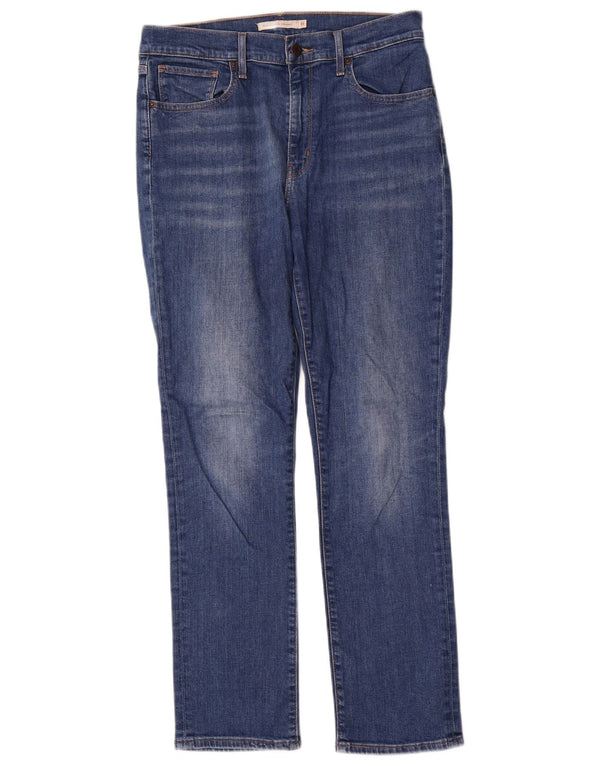 Levi's Damen 724 High Rise Straight Jeans W31 L30 Blaue Baumwolle