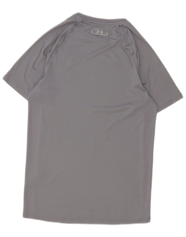Under Armour Herren Heat Gear Graphic T-Shirt Top Small Grau Polyester