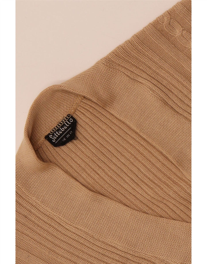 Settebello Herren-Strickjacke, Größe S, Beige