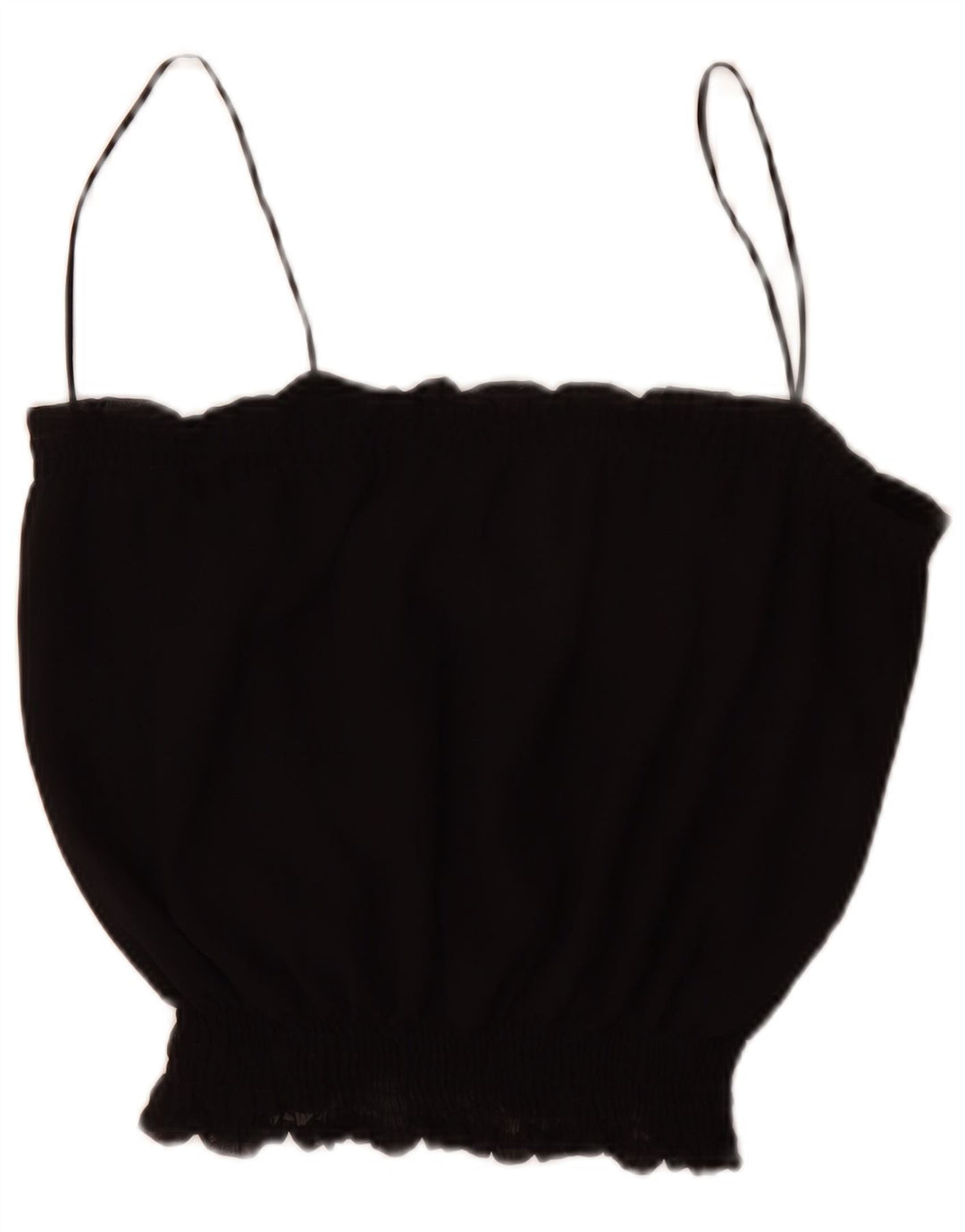 Zara Damen Cami Top UK 16 Large Schwarz Polyester