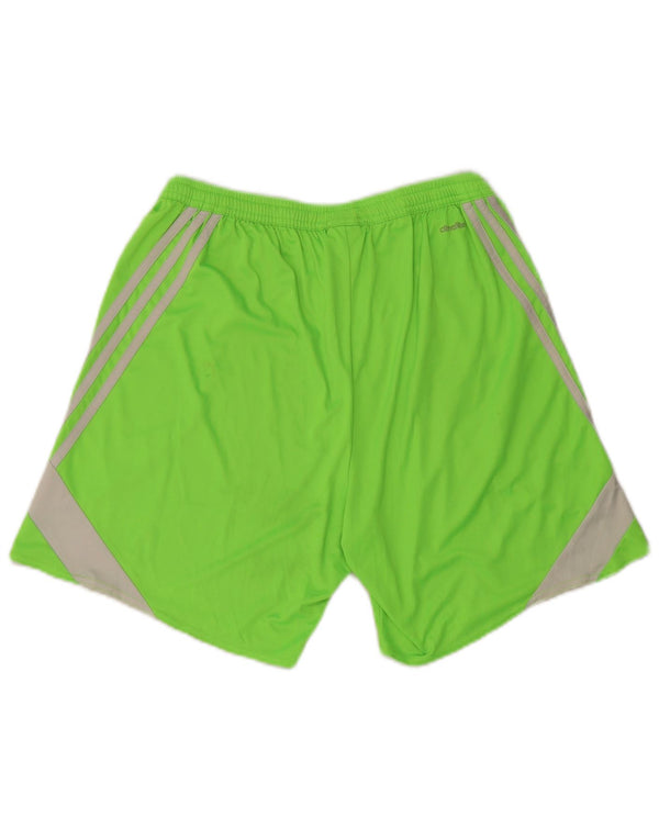 Adidas Herren-Sportshorts mit normaler Passform, Größe L, W27, L7, Grün, Farbblock-Sport