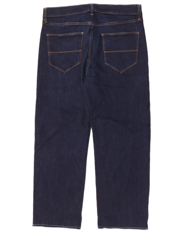 Marks & Spencer lockere Herrenjeans W32 L27 marineblaue Baumwolle