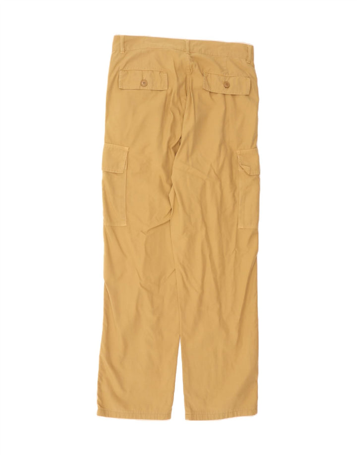 BENETTON Mens Pegged Cargo Trousers IT 48 Medium W32 L30 Yellow Cotton Vintage Benetton and Second-Hand Benetton from Messina Hembry 