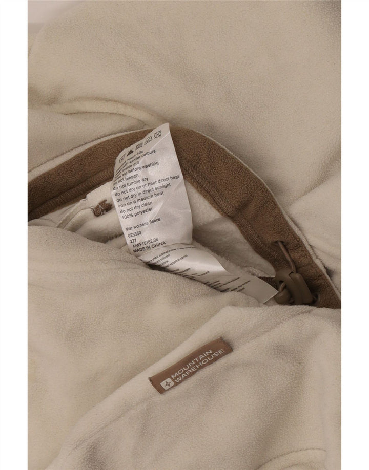 Mountain Warehouse Damen-Fleecejacke, UK 14, Medium, gebrochenes Weiß, Polyester