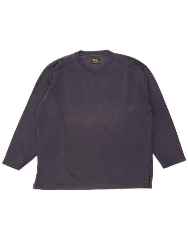 Lee Herren Sweatshirt Pullover 2XL Marineblau