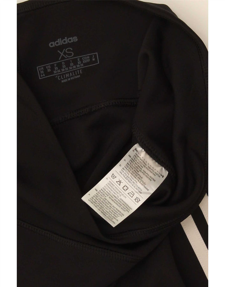 Adidas Damen Climalite Capri Leggings UK 4/6 XS Schwarz Polyester