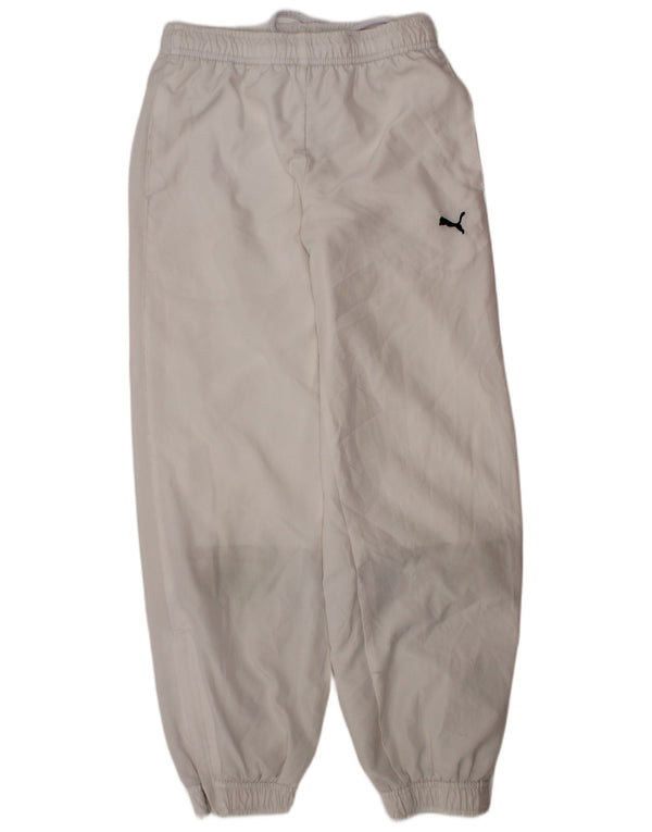 PUMA Jungen-Trainingshose, Jogginghose, 9–10 Jahre, weißes Polyester