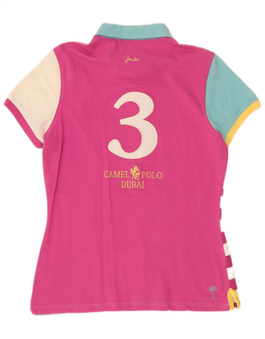 TOM JOULE Damen Dubai Graphic Rugby Poloshirt UK 16 Large Mehrfarbig