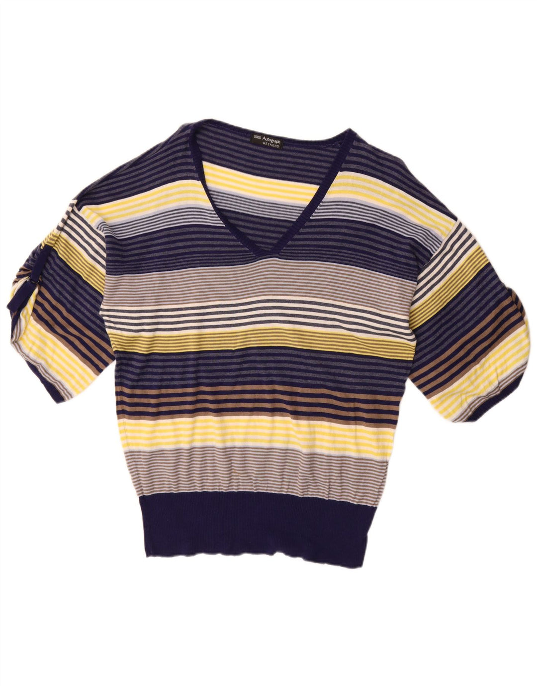 Marks & Spencer Damen Autograph V-Ausschnitt Pullover Pullover UK 20 2XL Marineblau