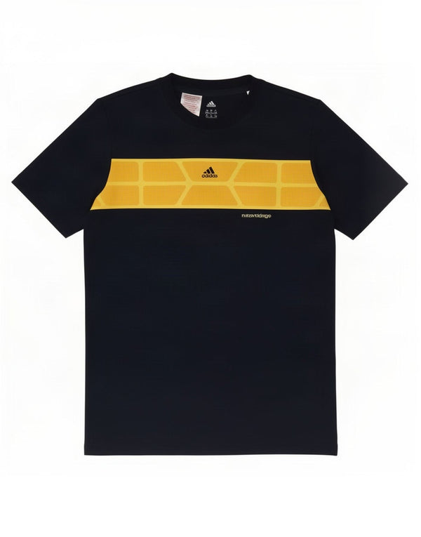 Adidas T-Shirt für Jungen, 15–16 Jahre, Marineblau, Farbblock-Polyester
