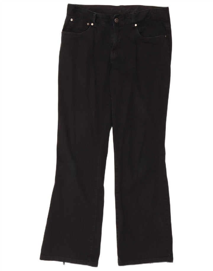 Tommy Hilfiger Damen Bootcut Jeans US 10 Large W32 L31 Schwarze Baumwolle