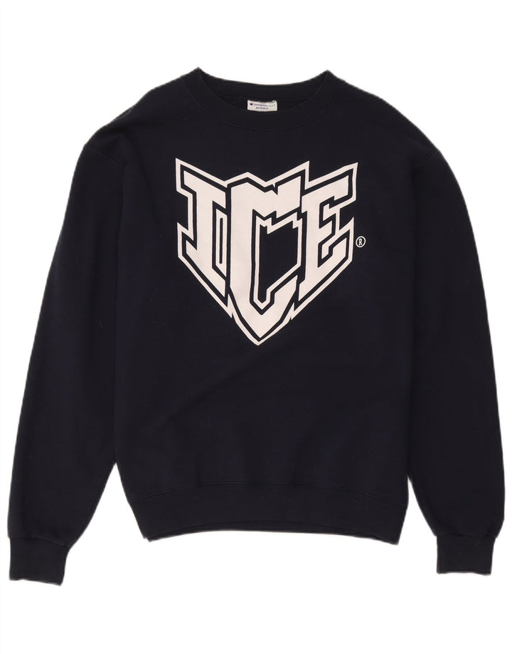 Champion Herren Grafik-Sweatshirt-Pullover, mittelmarineblaue Baumwolle