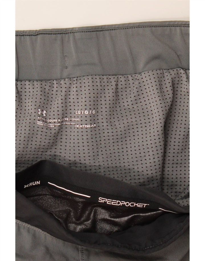 Under Armour Herren Heat Gear Sportshorts, groß, Grau, Farbblock