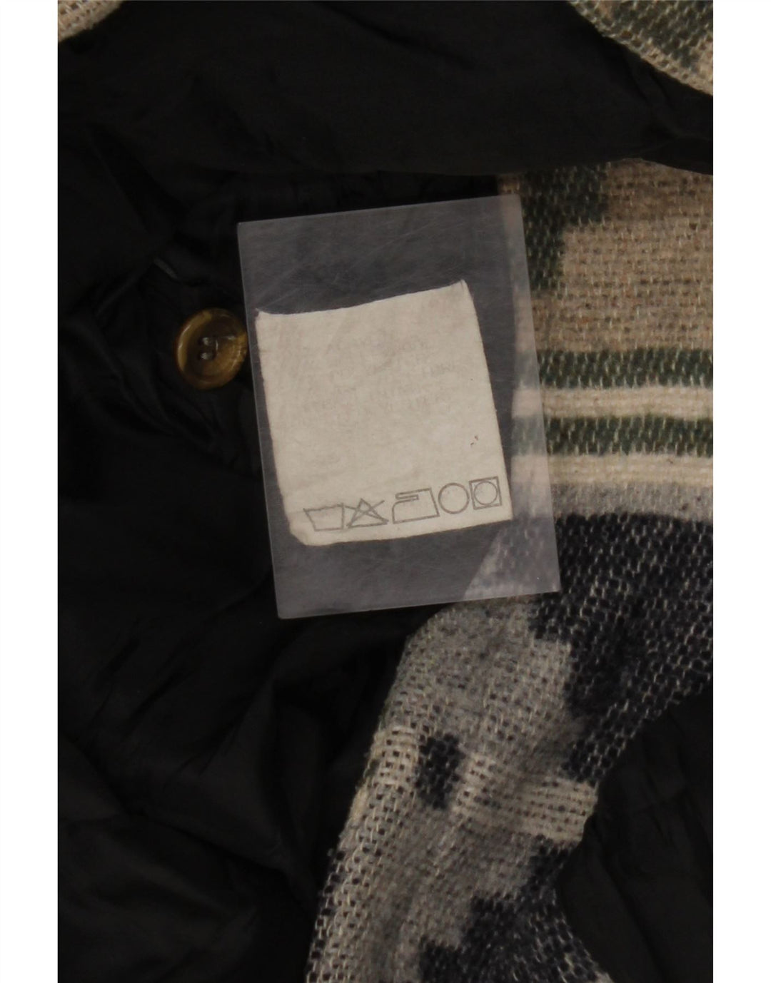 VINTAGE Herren 4-Knopf-Blazerjacke UK 38 Mittelbeige Fair Isle