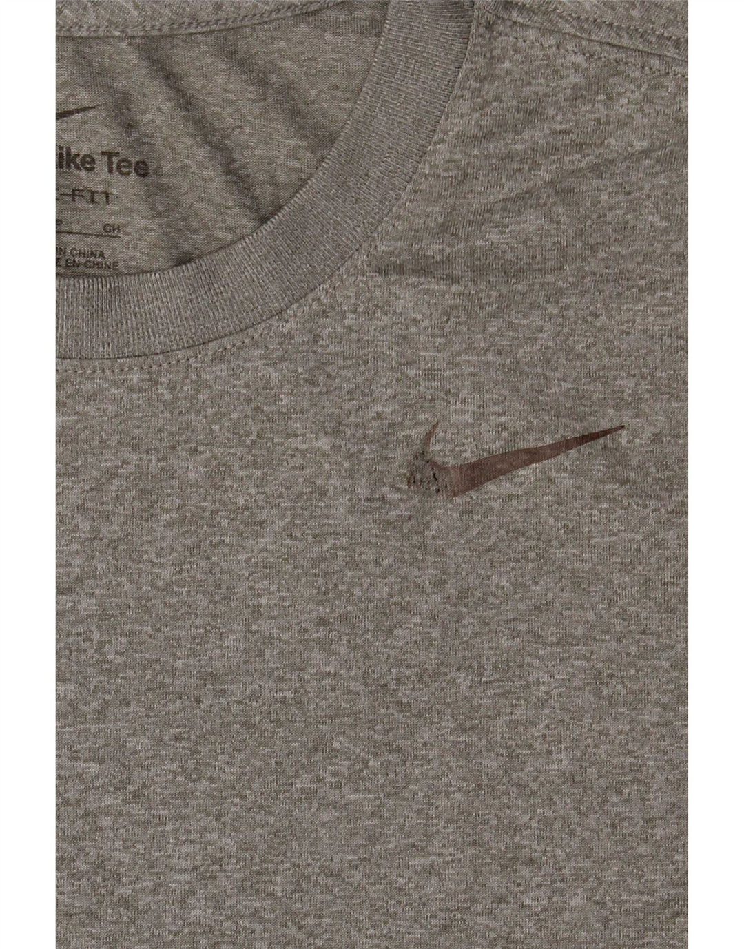 Nike Herren Dri Fit T-Shirt Top Small Grau geflecktes Polyester