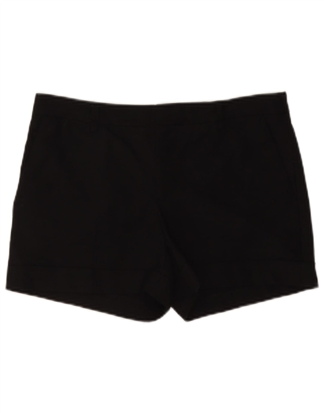 ZARA Damen Chinoshorts Medium W28 Schwarz Polyester