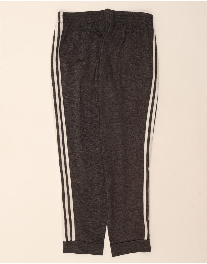 Adidas Herren-Trainingshose, Jogginghose, groß, grau geflecktes Polyester