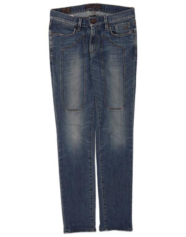 Jeckerson Damen Low Waist Slim Jeans W31 L32 Blaue Baumwolle