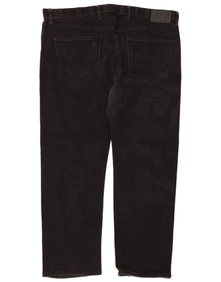 Marks & Spencer Herren Regular Straight Jeans W42 L29 Schwarz