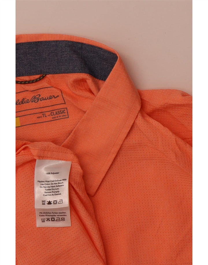 EDDIE BAUER Herren Classic Classic Fit Kurzarmhemd Large Orange