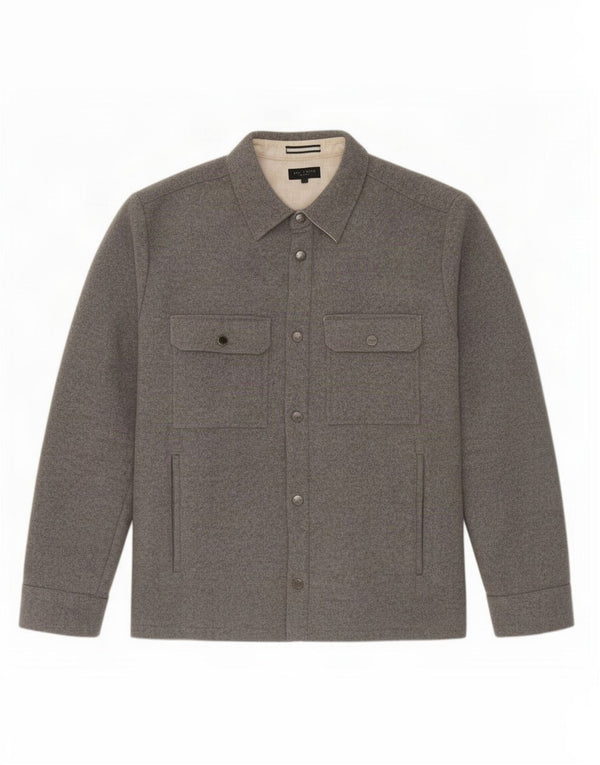 Ted Baker Herren Bomberjacke Größe 5 XL Graue Wolle