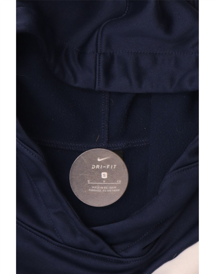 NIKE Herren Dri Fit Graphic Kapuzenpullover, Größe S, Marineblau, Polyester