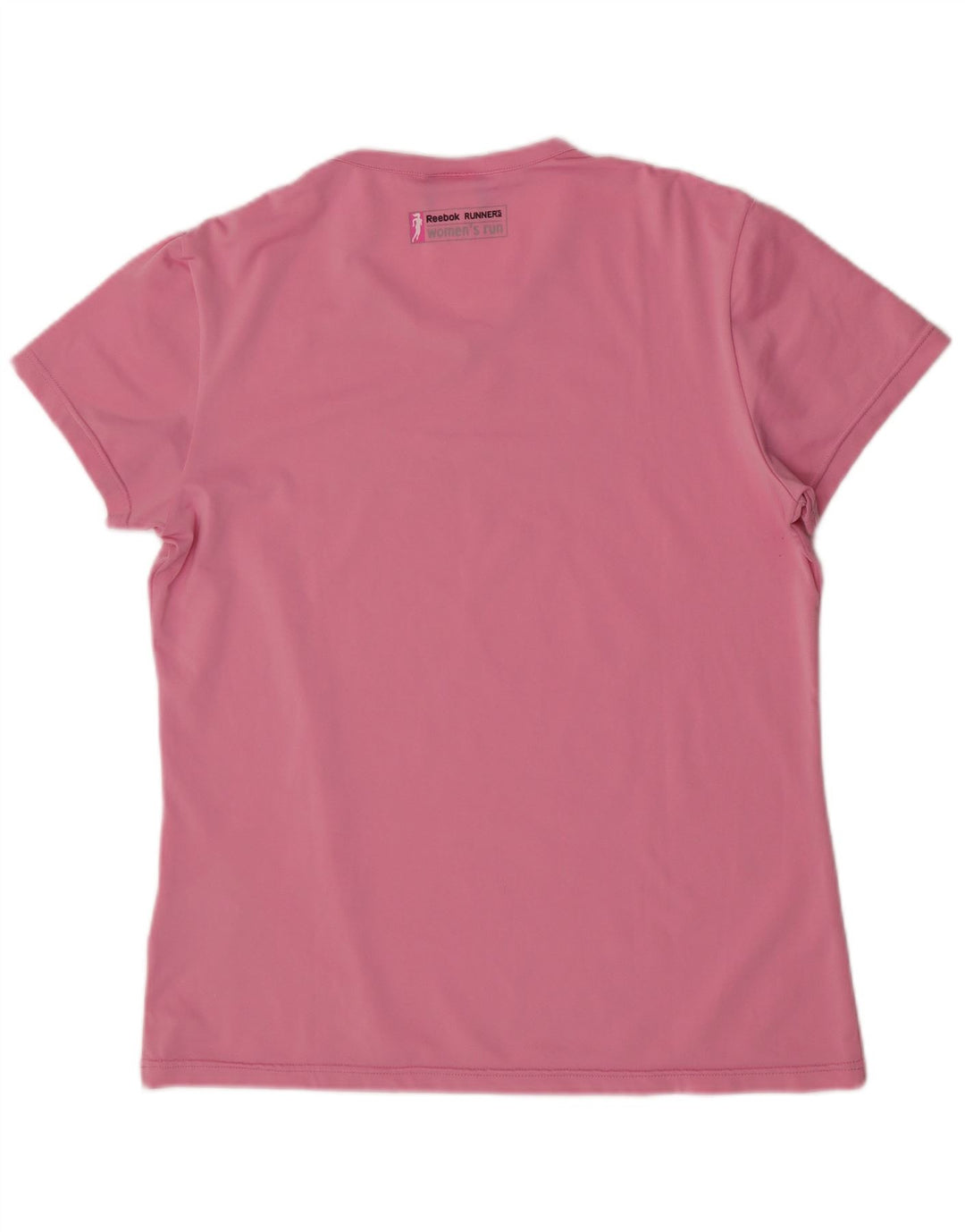 Reebok Damen Kurzarm-T-Shirt mit Grafik, UK 14, Mittelrosa, Polyester