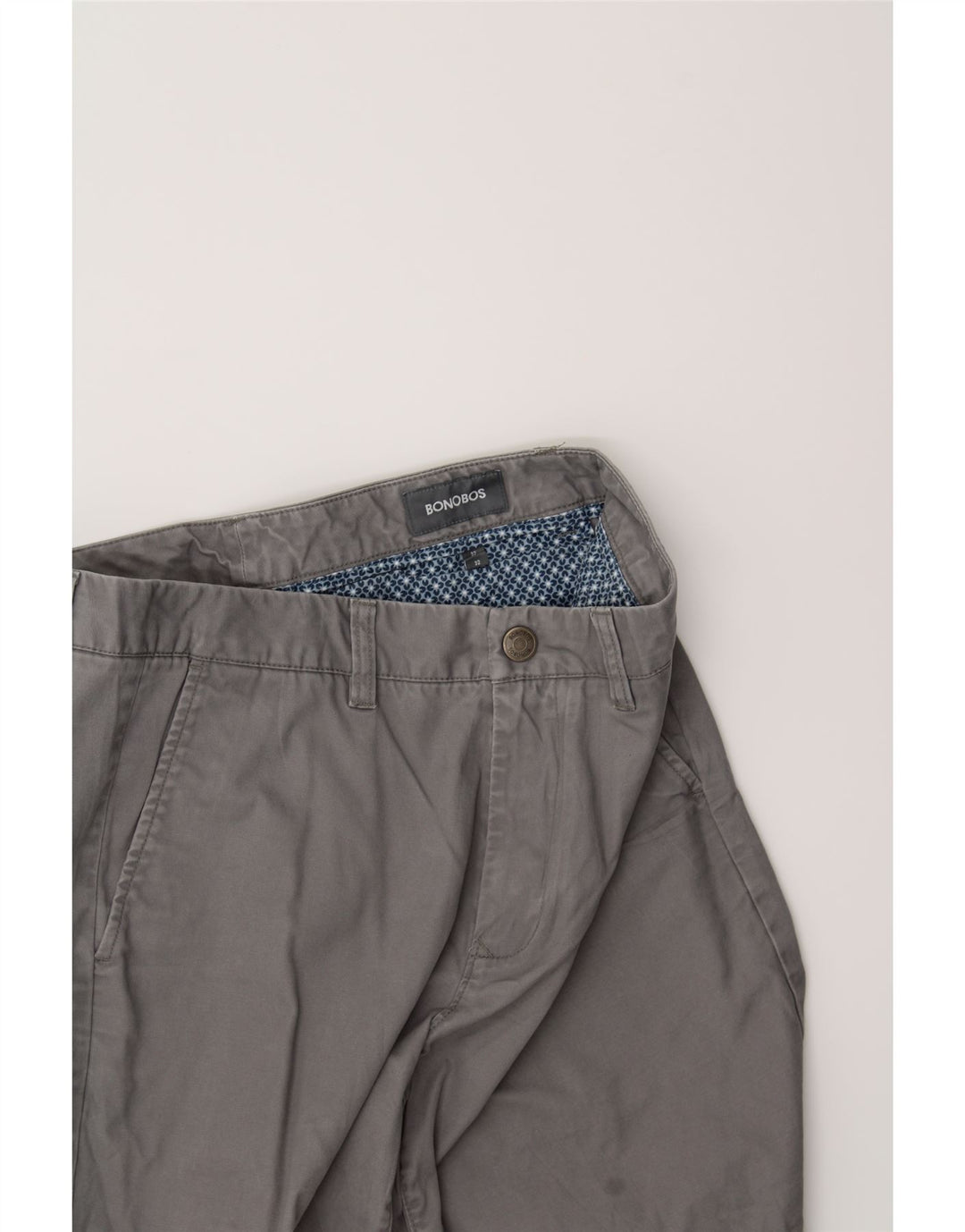 BONOBOS Mens Chino Shorts W32 Medium  Grey Cotton Vintage BONOBOS and Second-Hand BONOBOS from Messina Hembry 