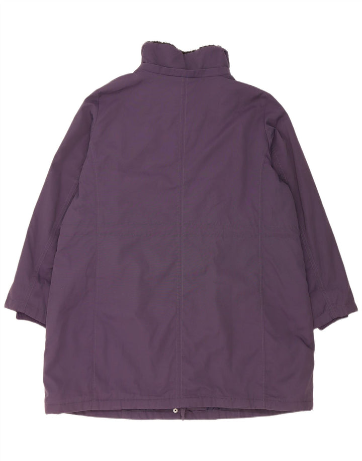 Marks & Spencer Damen Wattierter Mantel UK 18 XL Lila Polyamid