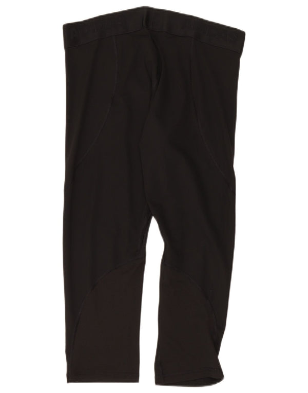 Adidas Damen Climacool Graphic Capri Leggings UK 18 XL Schwarz