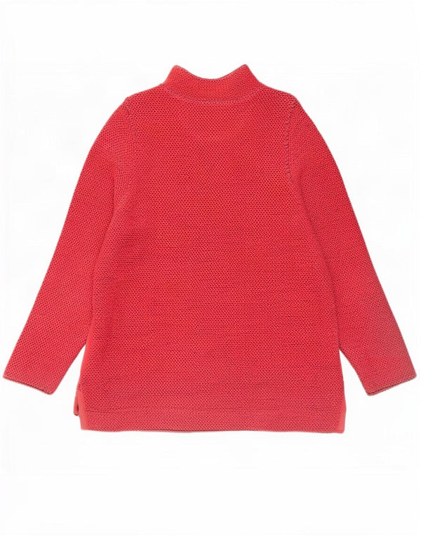 Weird Fish Damen-Sweatshirt mit Reißverschluss am Hals, UK 18, XL, rote Baumwolle